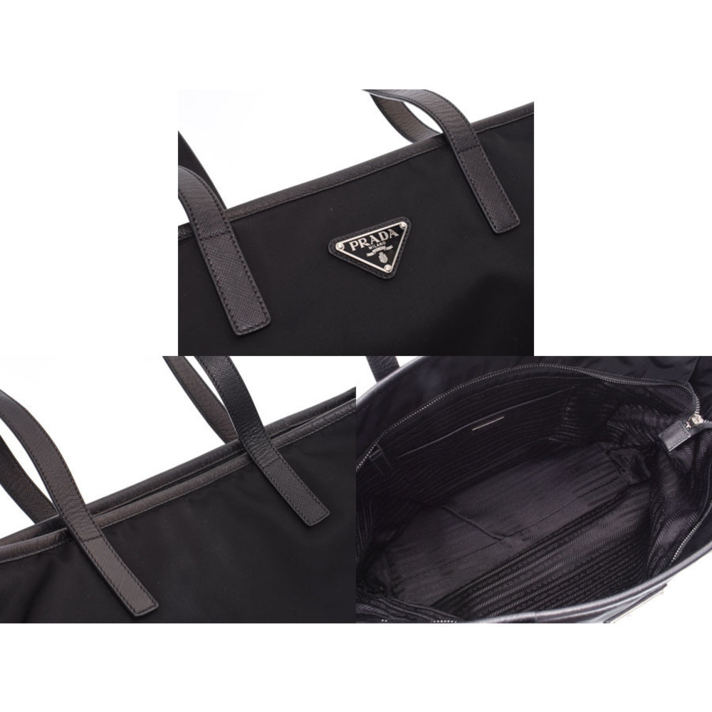 Prada Black tote Re Nylon bag Saffiano - Picture 9 of 11